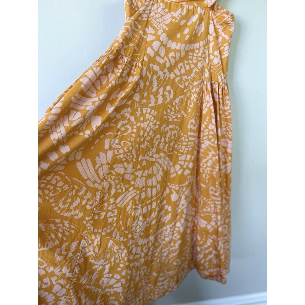 Anthropologie Mon Renn Maxi Dress Monarch Preppy Boho Summer Vacay Cotton Sz L - Picture 5 of 12